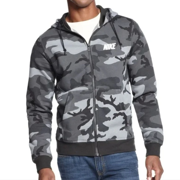 Nike Fleece Tech Camouflage Zip Up Hoodie - Picture 5 of 5